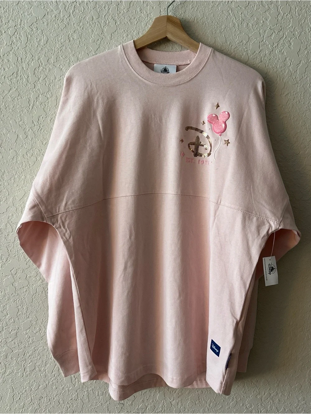 Disney World Pink and Gold Balloons Spirit Jersey S - Picture 2 of 8